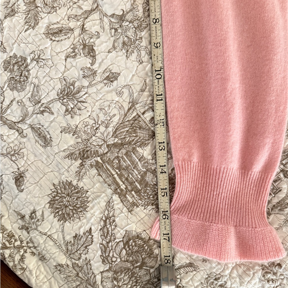 Sundance Gisella 100% Cashmere Pink Sweater Size XL - Picture 10 of 11
